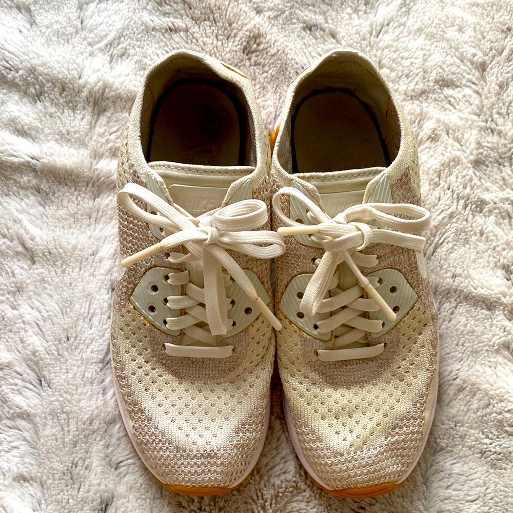 Nike Cream Athletic Shoes